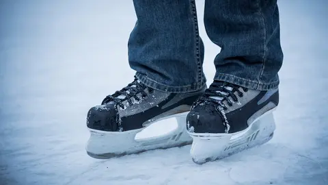 Pista de hielo, patines, patín, patinaje