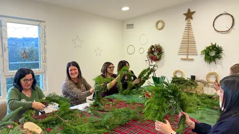 Taller navideño de la UNED de Lugo