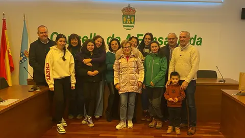 Los premiados en el Concurso de decoración de Nadal de A Fonsagrada