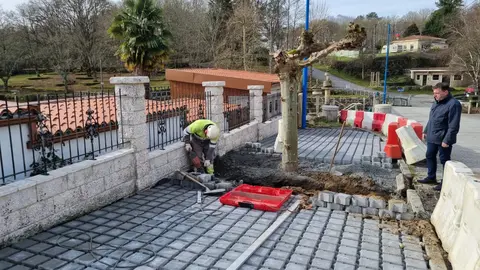 Obras de rehabilitación de A Peneda, en Monterroso