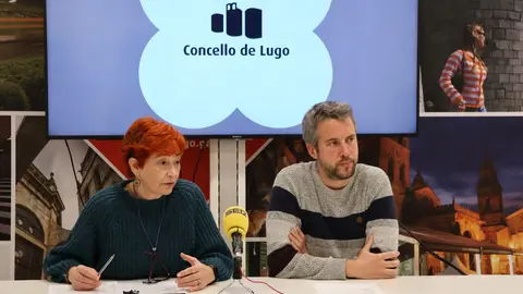 Rubén Arroxo y Maite Ferreiro presentaron las actividades del Entroido 2025 de Lugo