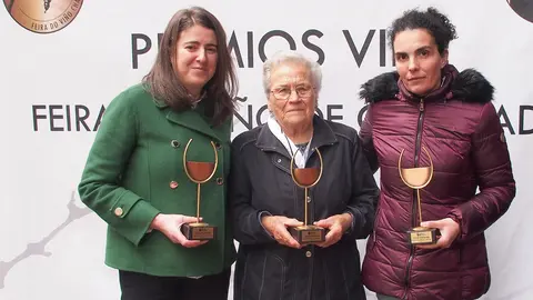 Los premiados de la cata popular de la Feira do Viño de Chantada