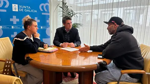Javier Arias se reunió con el presidente y la secretaria de Arte Corporal