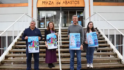 Presentación del torneo de Semana Santa de ajedrez en la Praza de Abastos de Lugo