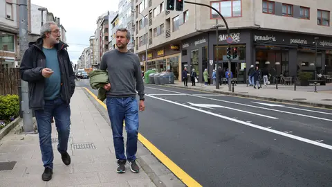 Penas y Arroxo, en la zona en la que se renovó el firme