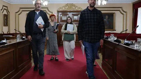 Rubén Arroxo, en el salón de plenos del Concello de Lugo