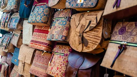 Tienda de bolsos, comercio, ropa