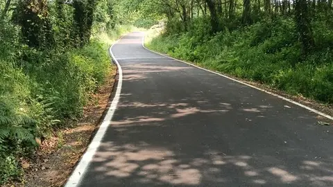 FOTO 1 GUITIRIZ - O Concello de Guitiriz remata as obras de reparación do acceso a Ixavara en Santa Cruz