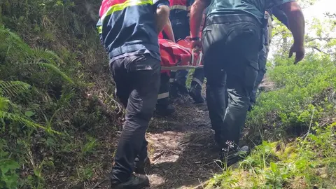La Guardia Civil rescató a un excursionista lesionado en Folgoso do Courel