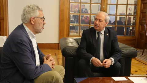 Foto de arquivo dunha reunión de este ano entre o Alcalde e o Presidente da Deputación