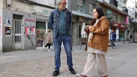Penas y Buide recorrieron parte de un trayecto de los Vieiros Escolares Seguros