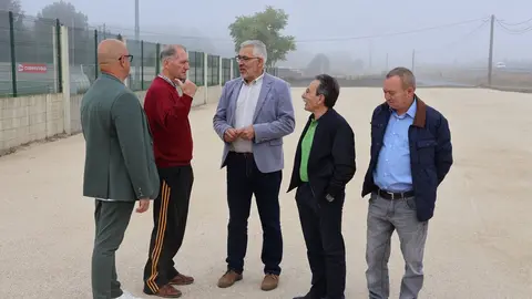 Miguel Fernández, en el aparcamiento de As Gándaras