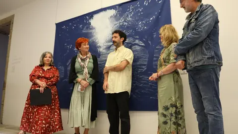 Maite Ferreiro, durante la inauguración de de la exposición