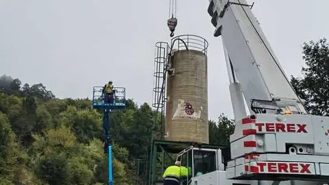 250925 Substitución do silo en Navia de Suarna