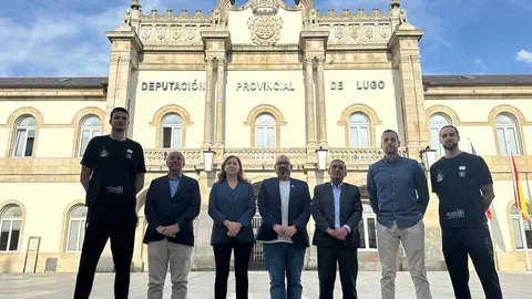 El acuerdo de patrocinio de la Diputación al Breogán se plasmó en el Pazo de San Marcos