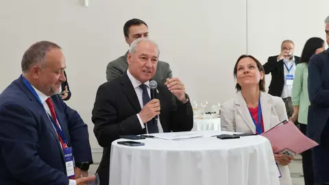 José Tomé, durante la comparecencia para hablar sobre la emergencia climática en Ponferrada