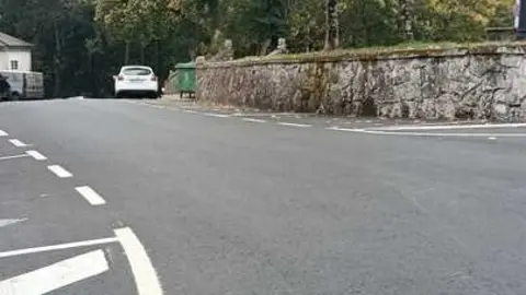 Actuación llevada a cabo en la rúa San Xosé, en Guitiriz