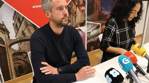 Rubén Arroxo, durante una comparecencia de prensa
