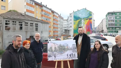 Presentación de la propuesta para un nuevo aparcamiento en Fontiñas por parte del BNG