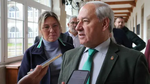 Foto de Arquivo- O Secretario Xeral e a Secretaria de Organización do PSdeG