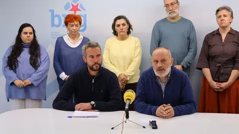 Rubén Arroxo y Antón Bao, durante la comparecencia de prensa