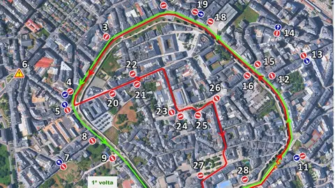 Plan de tráfico para la marcha ciclista del 30 de noviembre