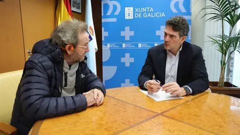 Cheché Real y Javier Arias, durante la reunión