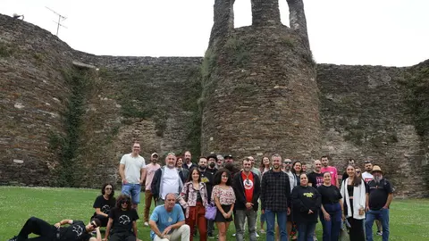 Rubén Arroxo, delante de A Mosqueira