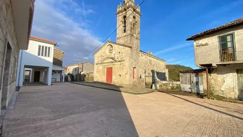 La iglesia de Santa Mar&iacute;a de Nogueira, en Chantada