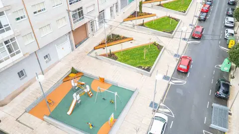 Plano de la Praza Luis Garc&iacute;a Arias, de Chantada