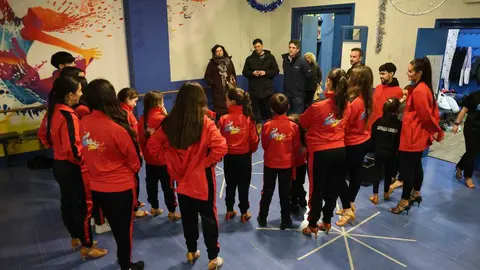 Javier Arias recibi&oacute; a los integrantes de Ritmo Lugo