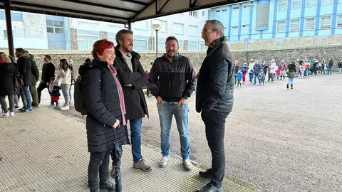 Maite Ferreiro, en la entrada del Gustavo Freire