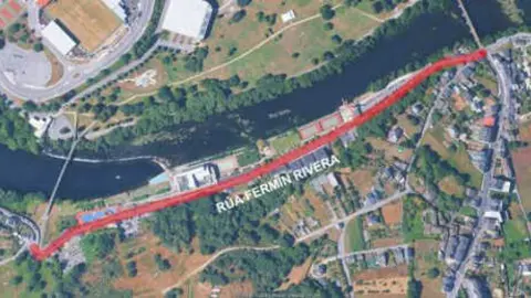 Calle Ferm&iacute;n Rivera, donde se encuentra el Club Fluvial