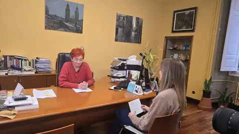 Maite Ferreiro, en su despacho del Concello de Lugo