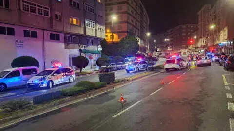 La Polic&iacute;a Local de Lugo, en la avenida das Fonti&ntilde;as