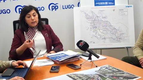 Elena Candia, durante una rueda de prensa. PRADERO