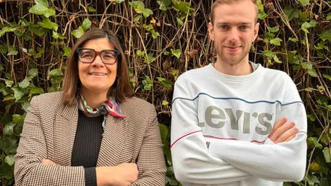 Ana Traseira e Alejandro Rodr&iacute;guez, codirectora e coordinador da Oficina Verde