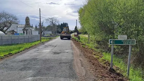 080426 Inicio das obras LU-P-1107 en Castro de Rei