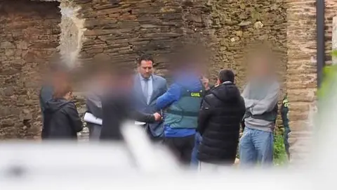 Reconstrucci&oacute;n de los hechos en la parroquia de Quende, en Abad&iacute;n. Pradero.