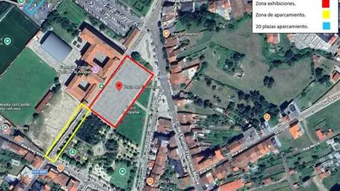 Las zonas en las que se realizar&aacute; la exhibici&oacute;n de la Guardia Real en Monforte