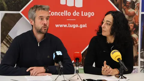Rub&eacute;n Arroxo, durante una comparecencia ante la prensa