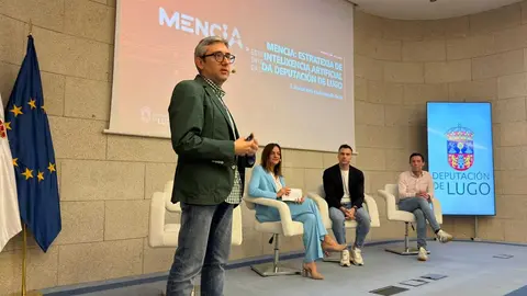 Presentaci&oacute;n de MencIA en el Pazo de San Marcos. Pradero