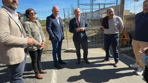 Visita obras pasos a nivel en Monforte