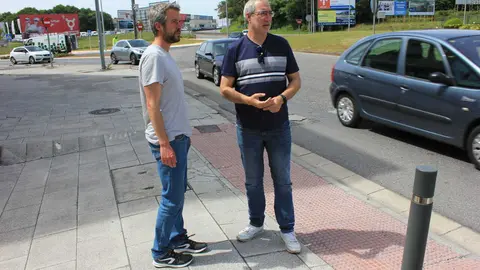 Arroxo y Penas, en la rotonda de Benigno Rivera