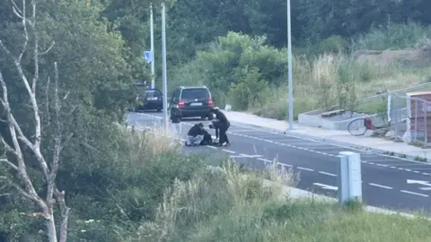Herida una persona en un accidente en As Saamasas