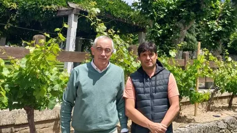 Jaime Losada, con C&eacute;sar Mogo en Pesqueiras