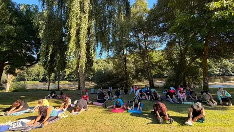 Pilates &aacute; beira do Mi&ntilde;o