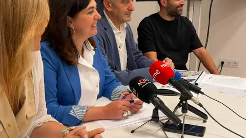 Elena Candia, durante la comparecencia de prensa de esta ma&ntilde;ana. Pradero