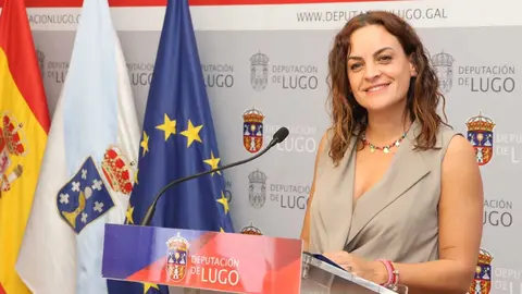 Carmela L&oacute;pez compareci&oacute; tras la Xunta de Goberno