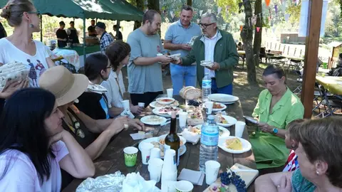 Miguel Fern&aacute;ndez en la Festa da Colleita.